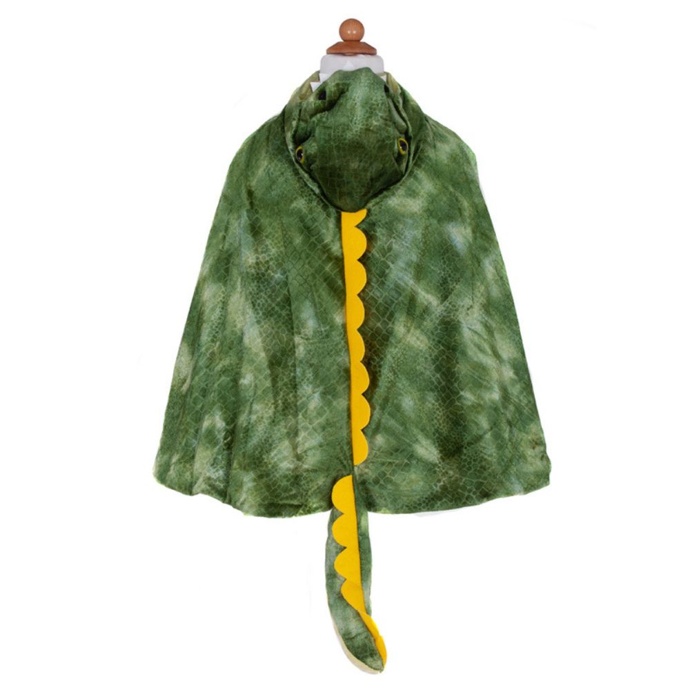 GREAT PRETENDER T REX GREEN HOODED CAPE SIZE 4-5