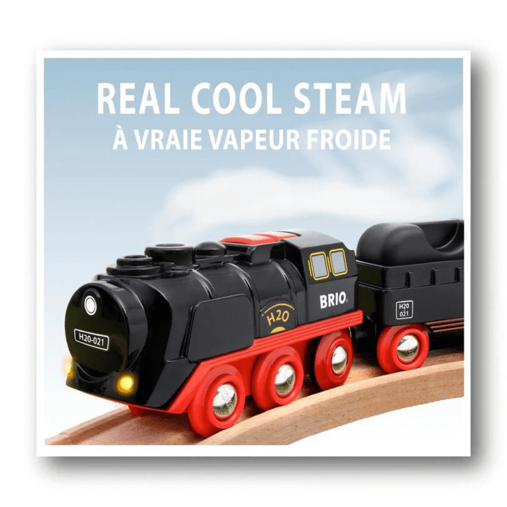 BRIO BATTERY OPERATED STEAMING TRAIN