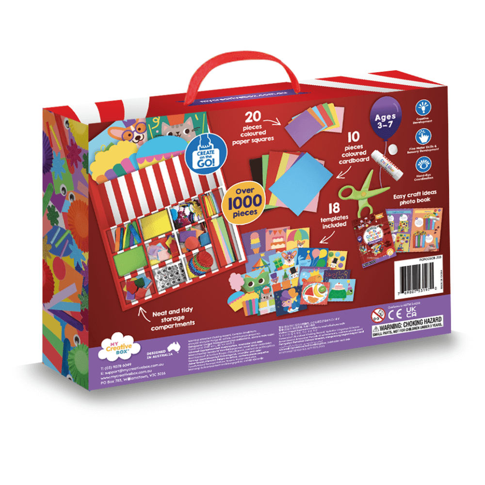 MY CREATIVE BOX PETS CARNIVAL COLLAGE SENSORY CRAFT BOX
