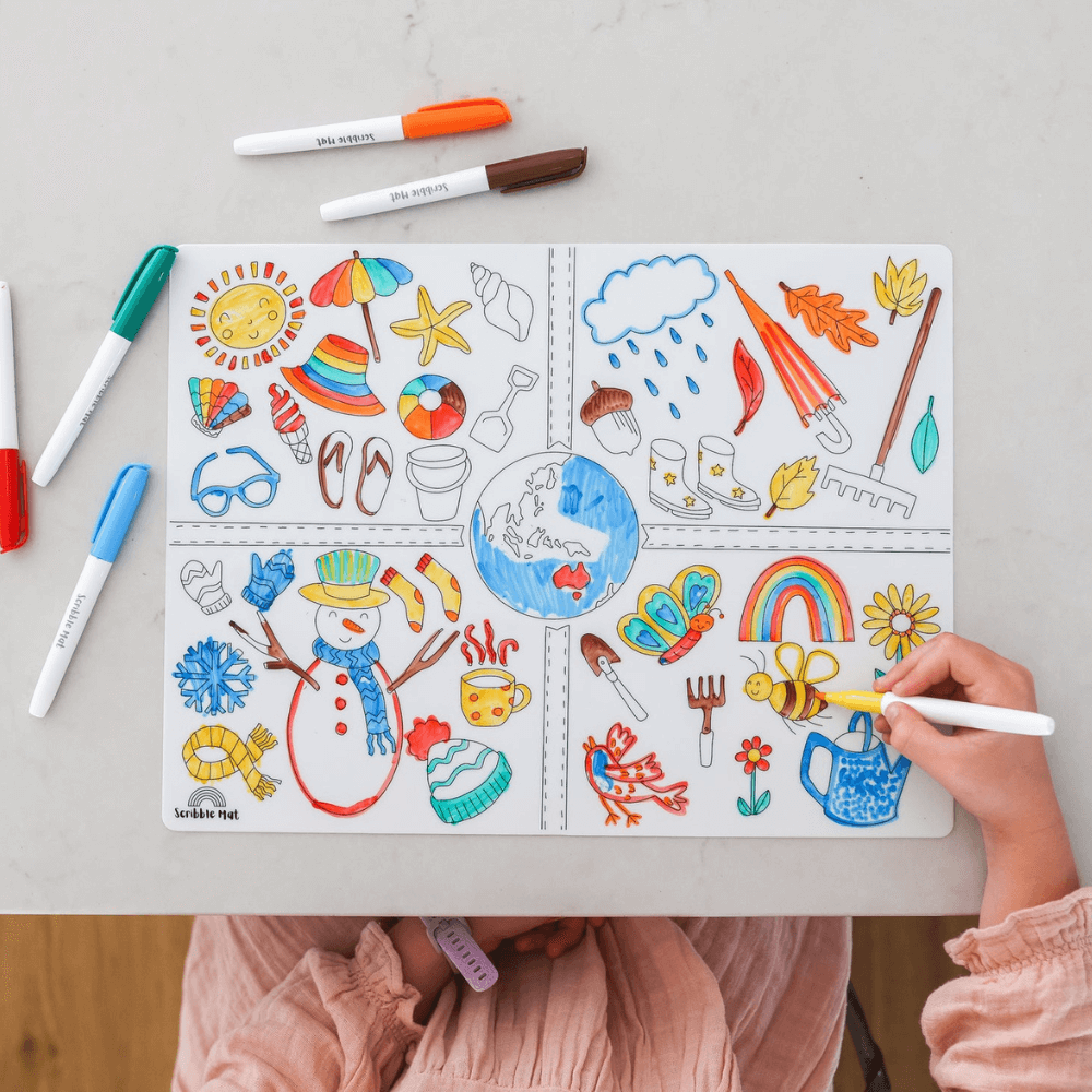 SEASONS REUSABLE SCRIBBLE MAT