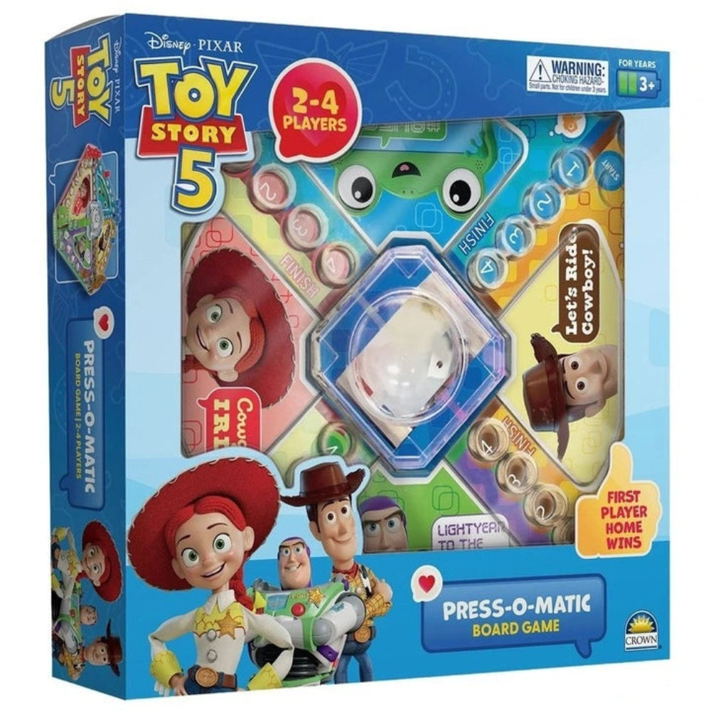 TOY STORY 5 PRESS O MATIC BOARD GAME
