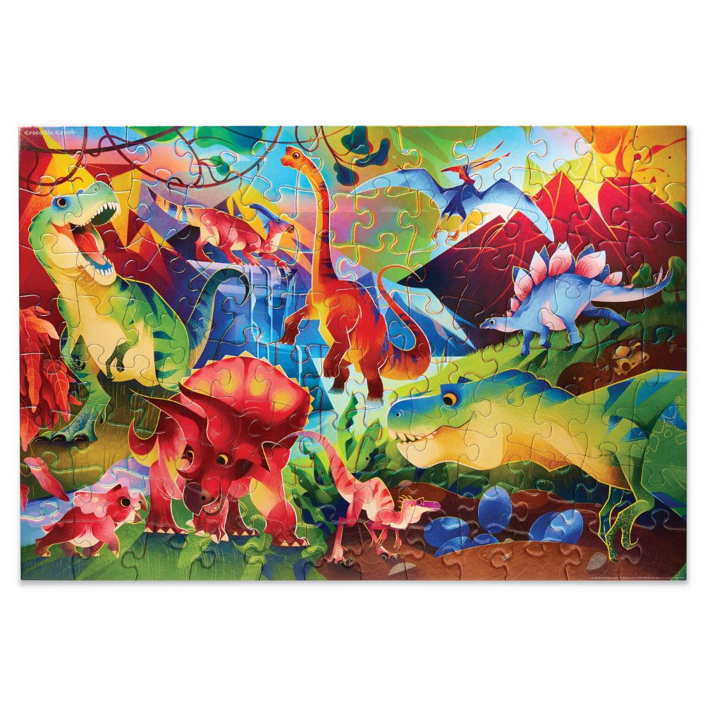 CROCODILE CREEK DINOSAUR WORLD HOLOGRAPHIC 100 PC