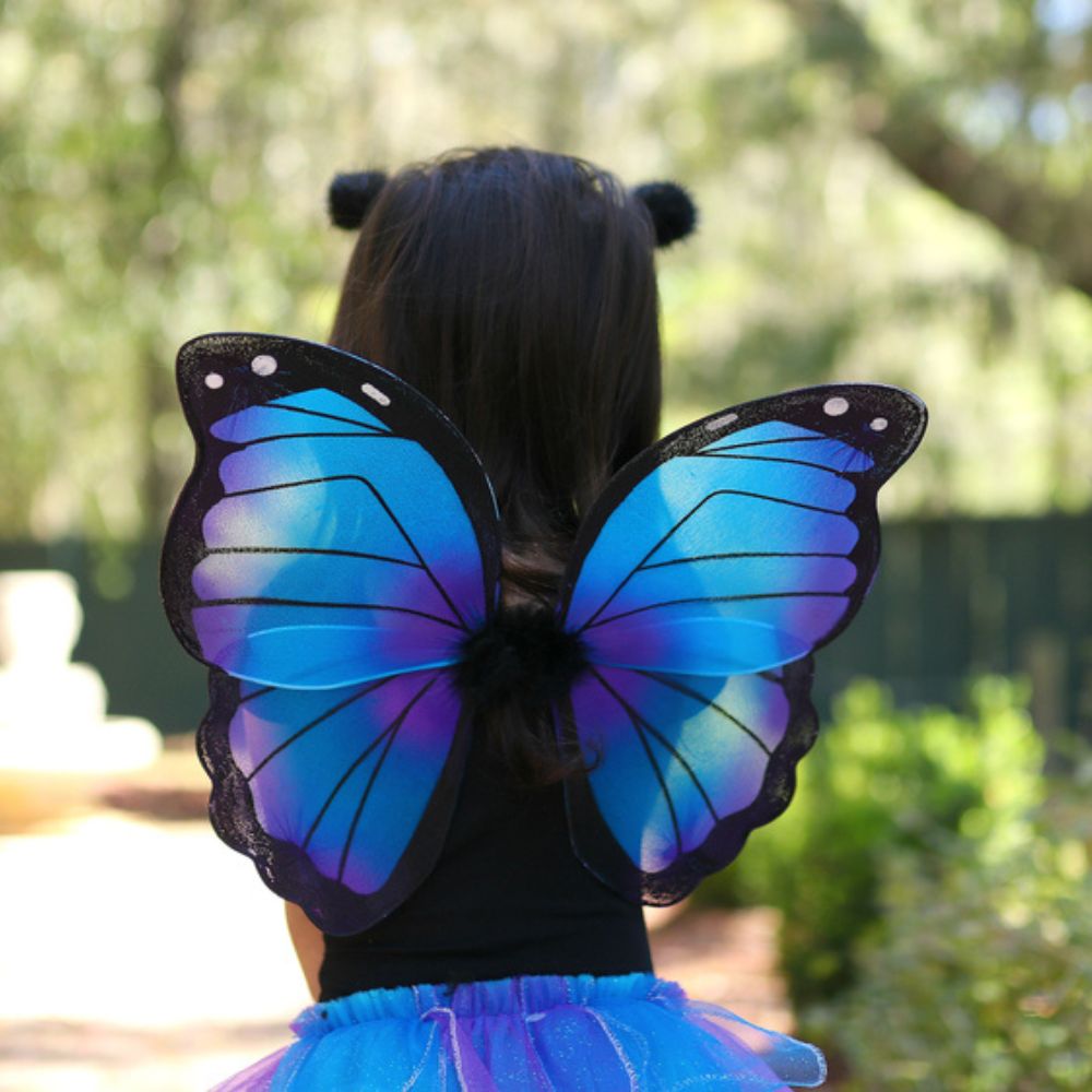 GREAT PRETENDER MIDNIGHT BUTTERFLY TUTU WINGS WITH HEADBAND SIZE 4-6