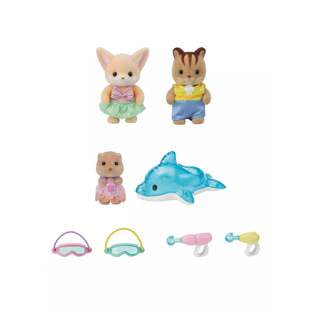SYLVANIAN FAMILIES NURSERY FRIENDS POOL FUN TRIO SET