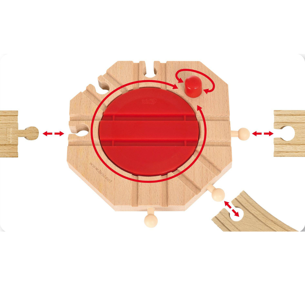 BRIO TRACKS - MECHANICAL TURNTABLE