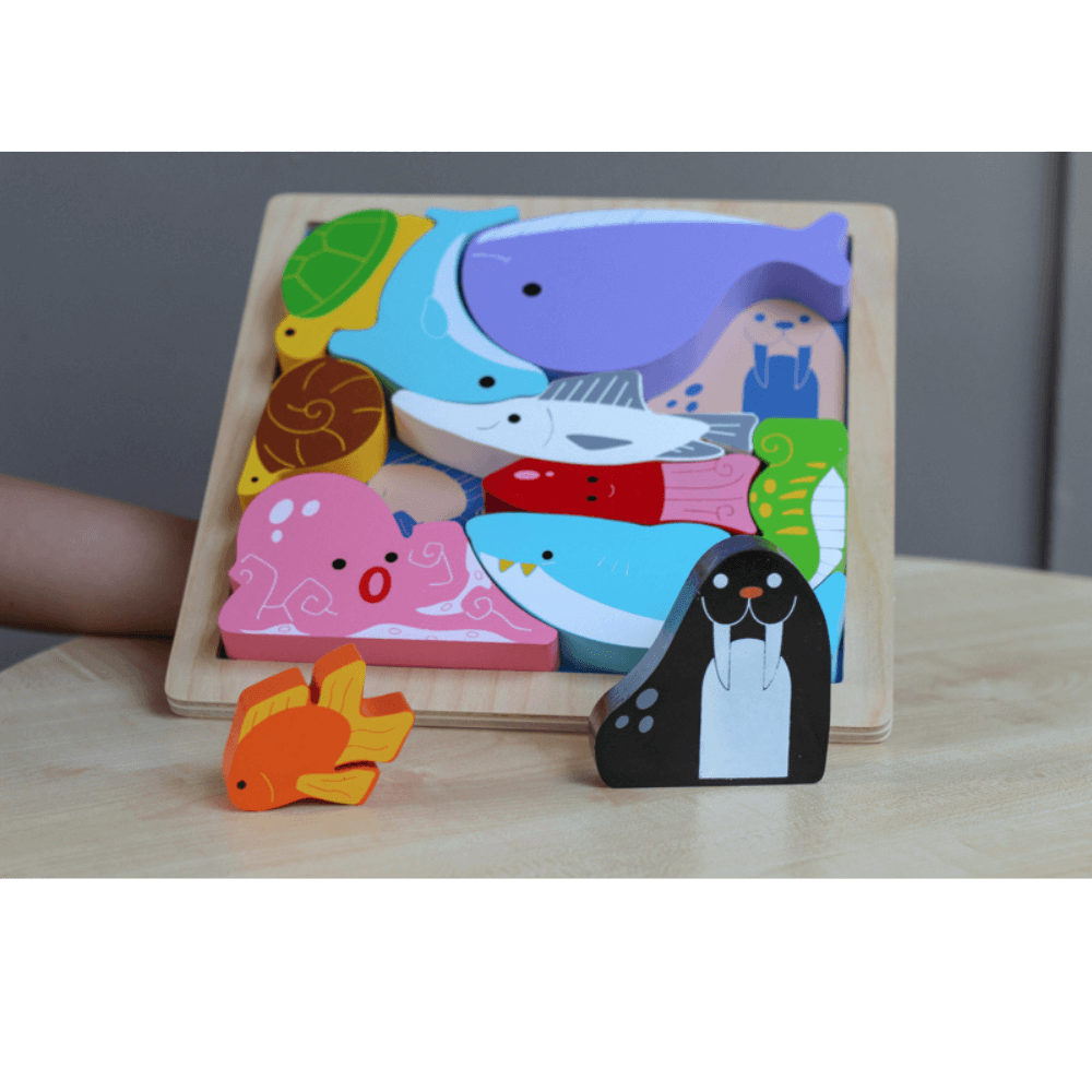 KIDDIE CONNECT CHUNKY PUZZLE SEA CREATURES