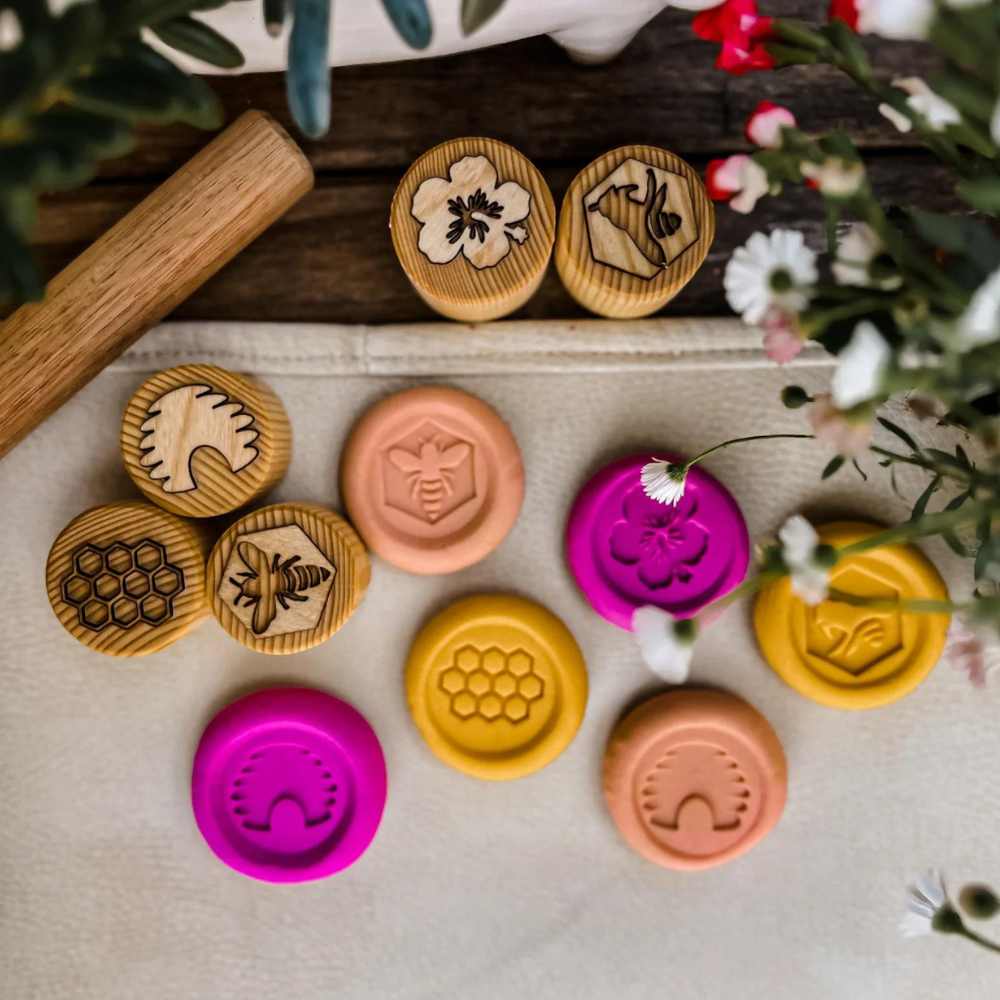 BEADIEBUG WOODEN BEE STAMPS