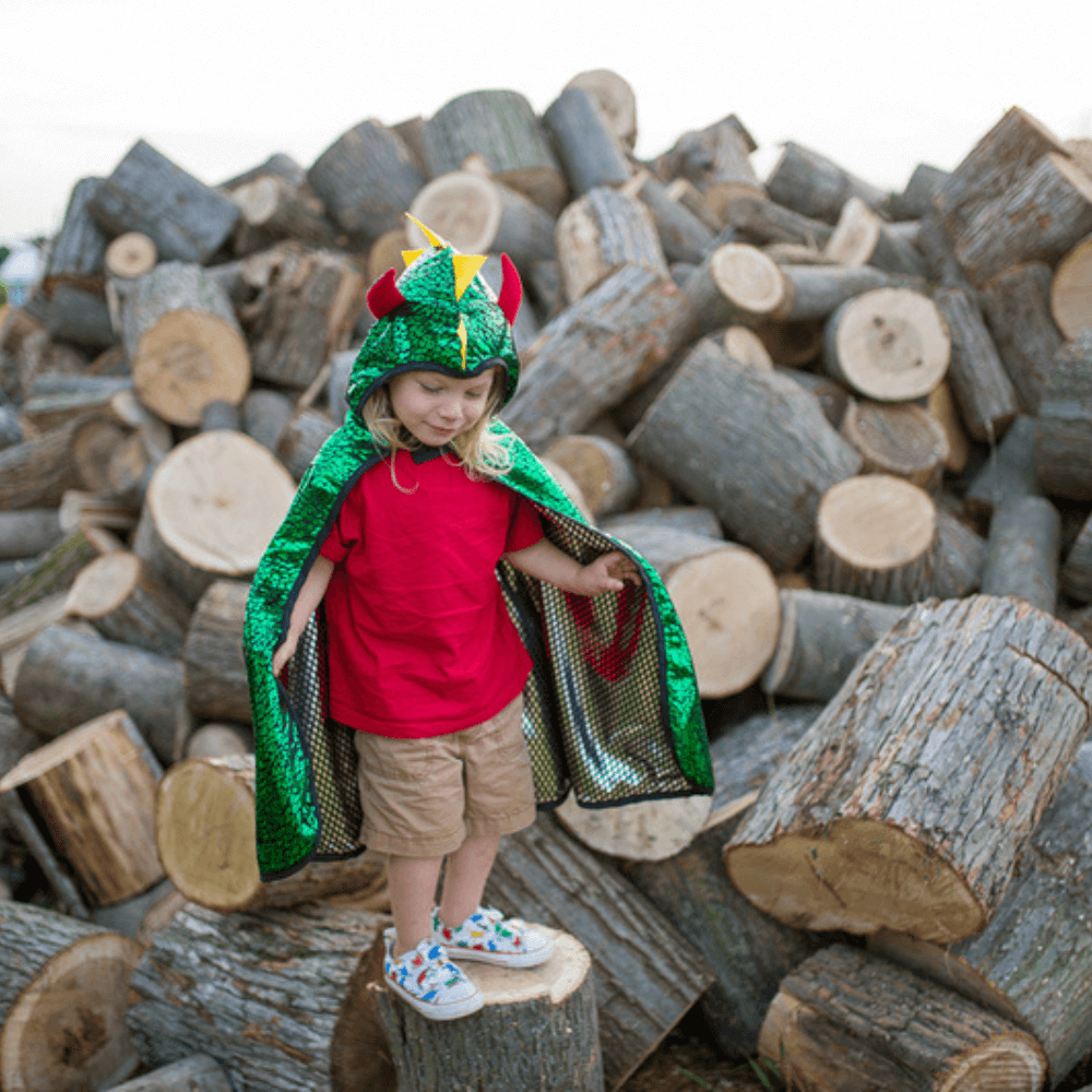 GREAT PRETENDER REVERSIBLE DRAGON AND KNIGHT CAPE 5-6