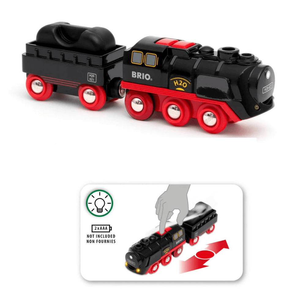 BRIO BATTERY OPERATED STEAMING TRAIN