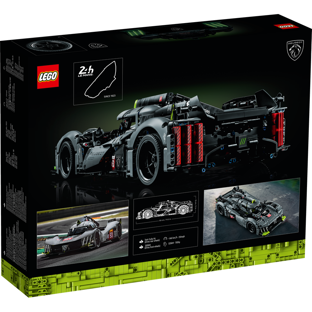 LEGO TECHNIC PEUGEOT 9X8 24H LE MANS HYBRID HYPERCAR 42156
