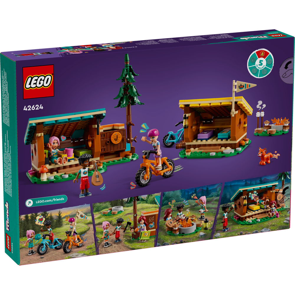 LEGO FRIENDS SPORTS AND OUTDOOR ADVENTURE ADVENTURE CAMP COZY CABINS 42624