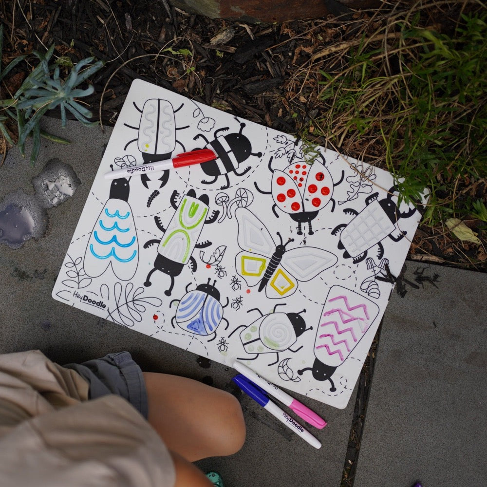 HEY DOODLE PLACEMAT BUSY BUGS