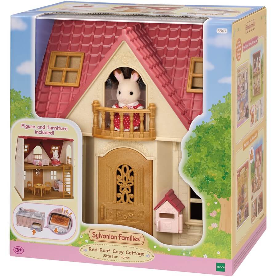 SYLVANIAN FAMILIES RED ROOF COSY COTTAGE STARTER HOME SET