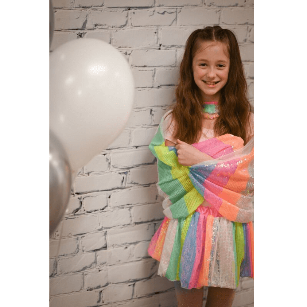 GREAT PRETENDER STRIPY SEQUINS SKIRT 4-6