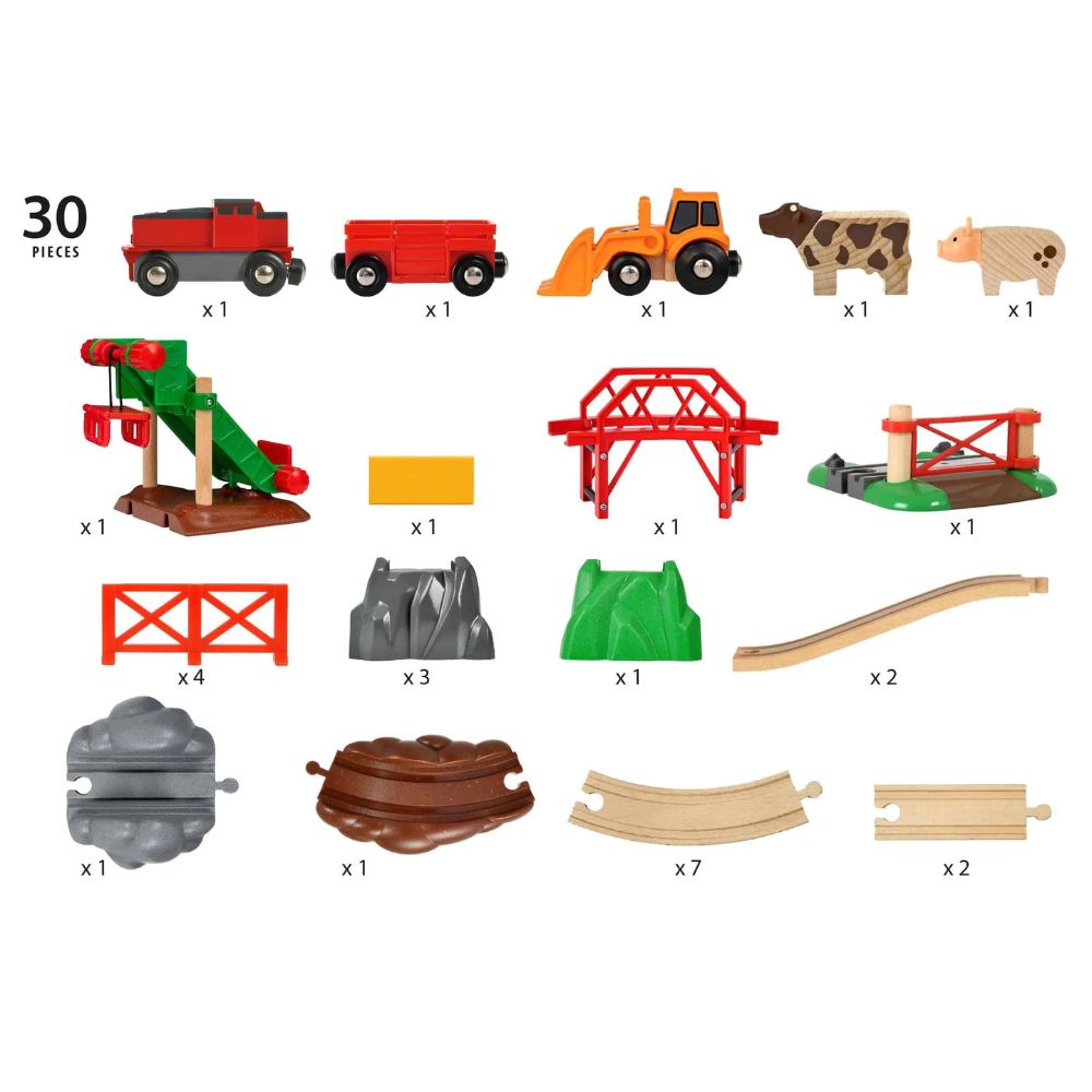 BRIO ANIMAL FARM 30 PIECE SET