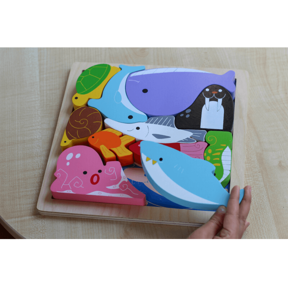 KIDDIE CONNECT CHUNKY PUZZLE SEA CREATURES