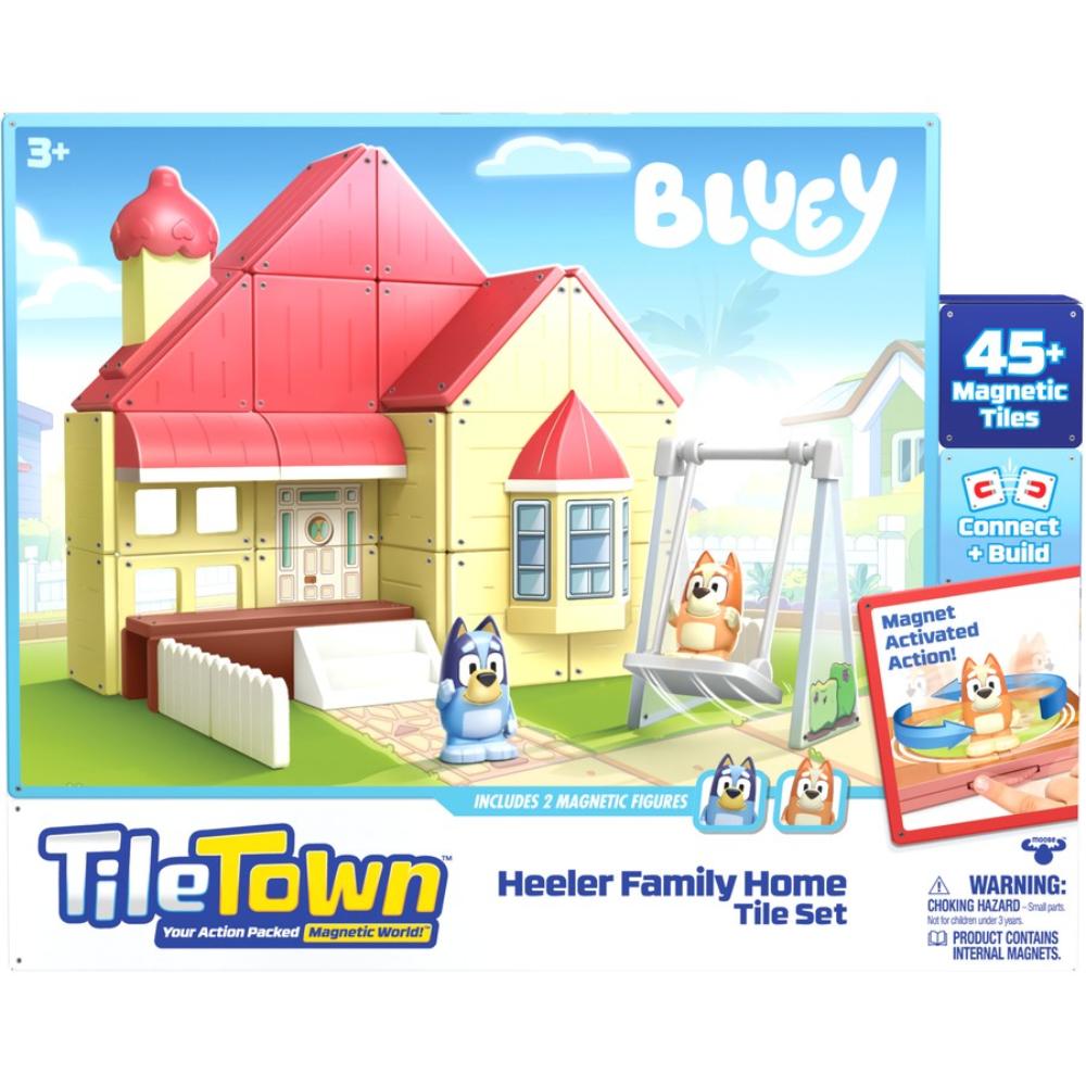 BLUEY HEELER FAMILY HOME TILE TOWN SET