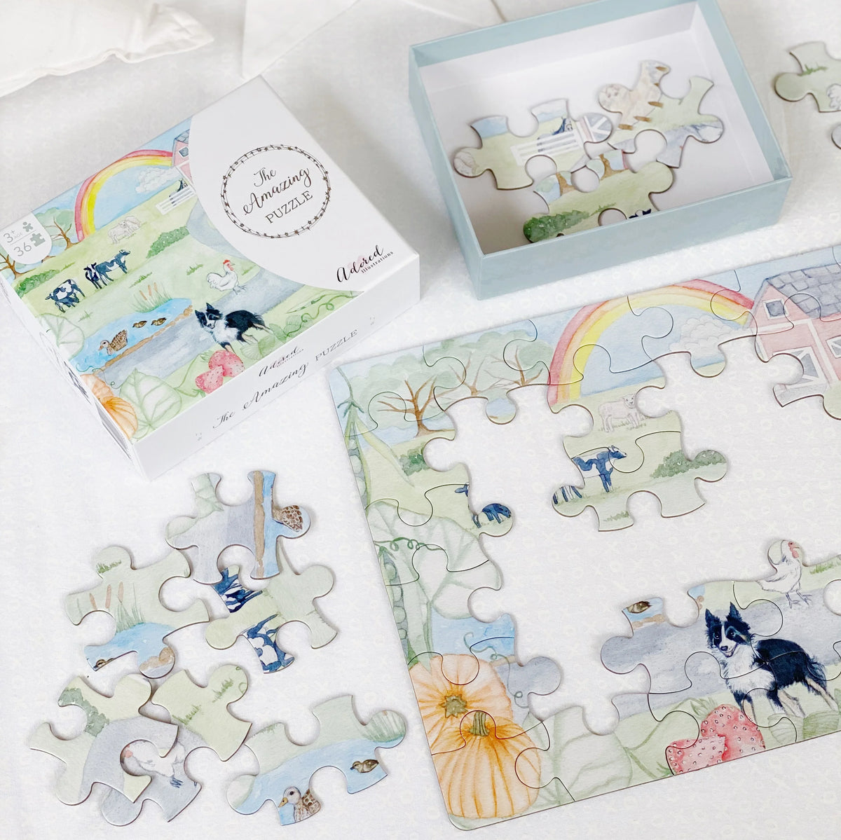 ADORED ILLUSTRATIONS THE AMAZING PUZZLE FARM