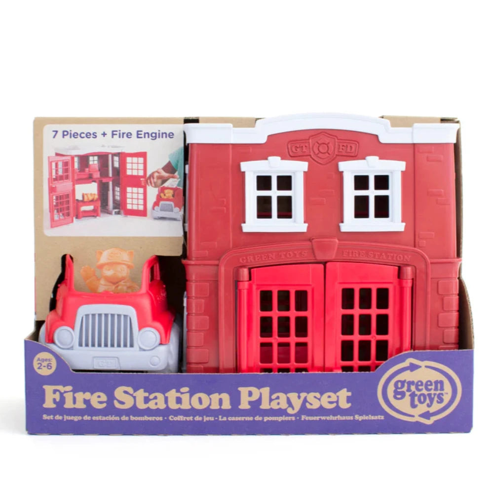 GREEN TOYS FIRE STATION