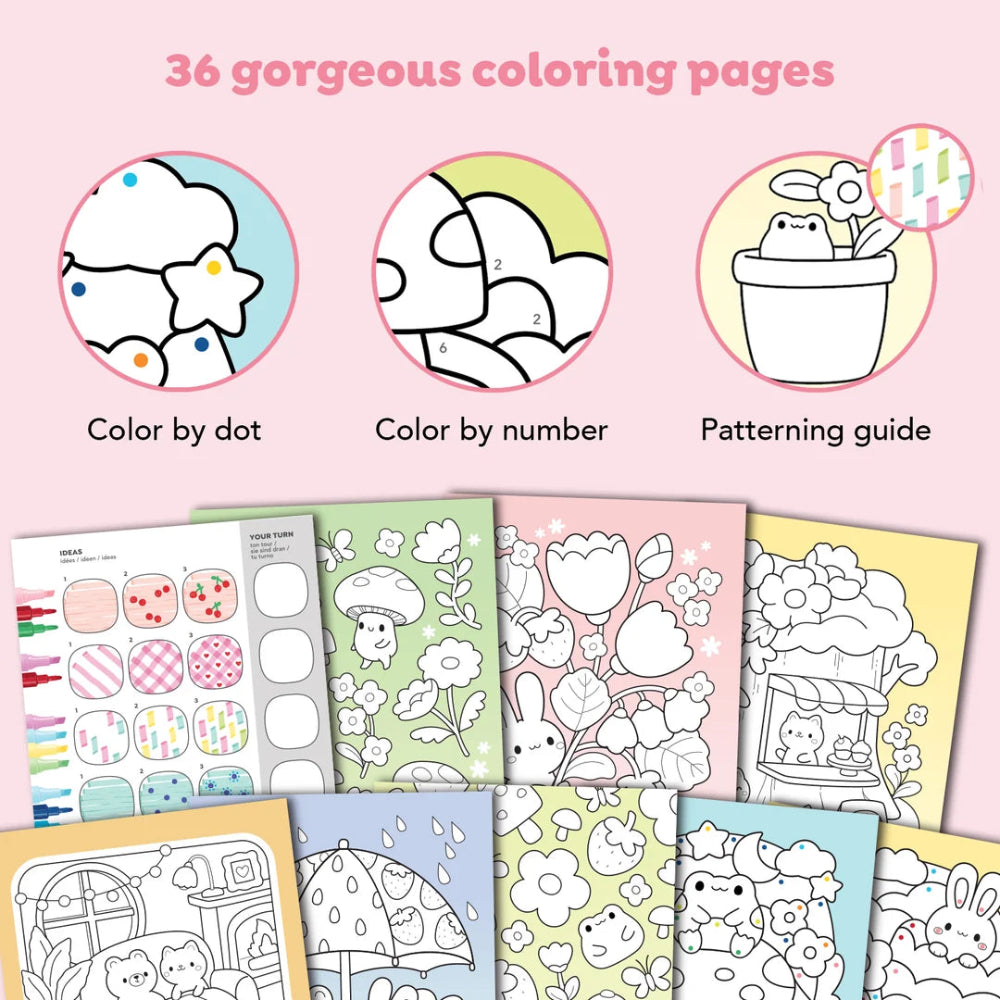 TIGER TRIBE GREAT BIG COLOURING SET MAGICAL MINI WORLDS