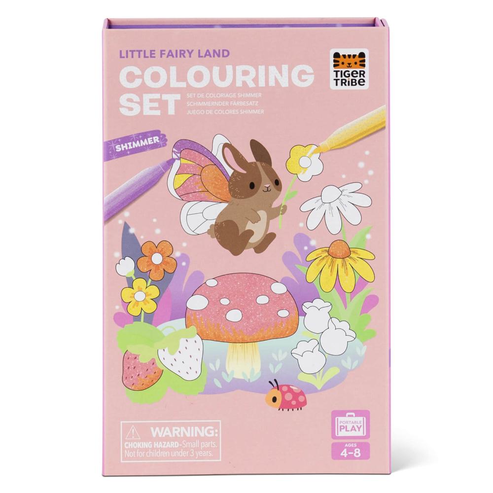 TIGER TRIBE COLOURING SET SHIMMER LITTLE FAIRY LAND