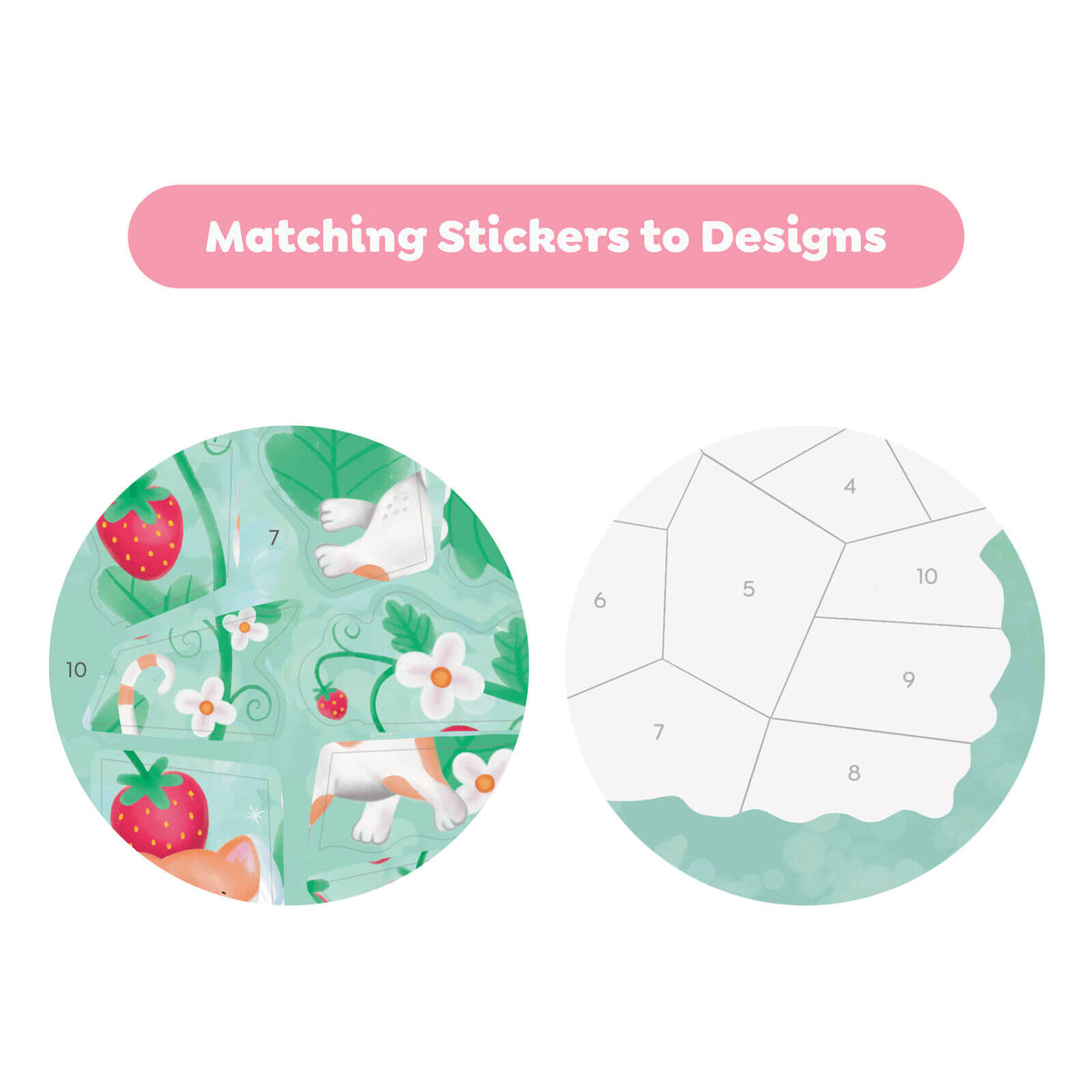 TIGER TRIBE MAGICAL GARDEN STICKER BY NUMBERS