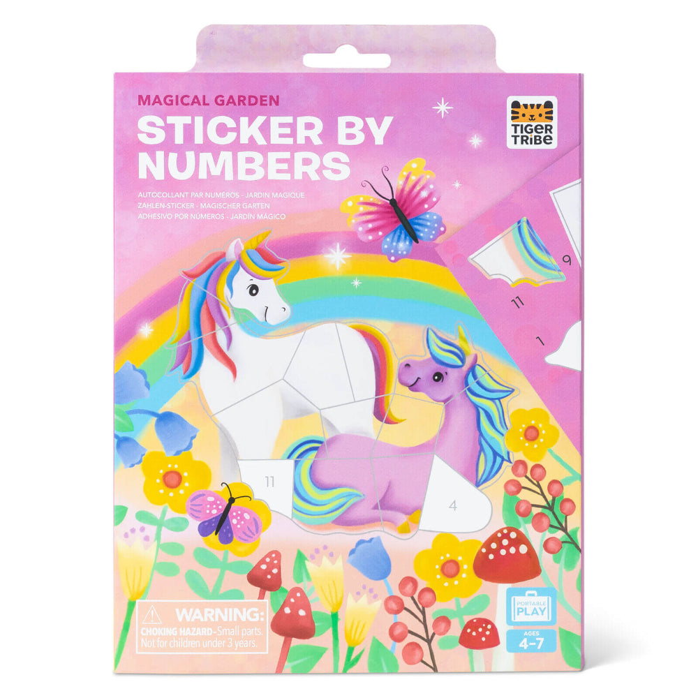 TIGER TRIBE MAGICAL GARDEN STICKER BY NUMBERS