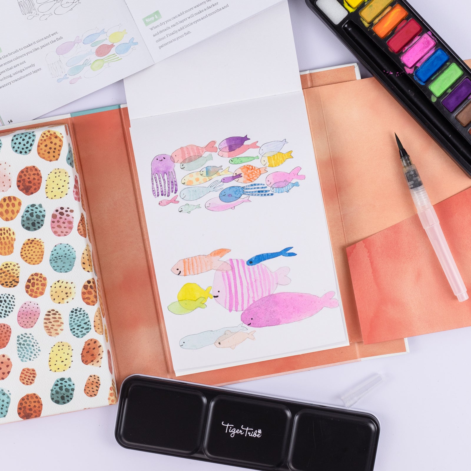 TIGER TRIBE HOW TO PAINT WATERCOLOUR ANIMALS