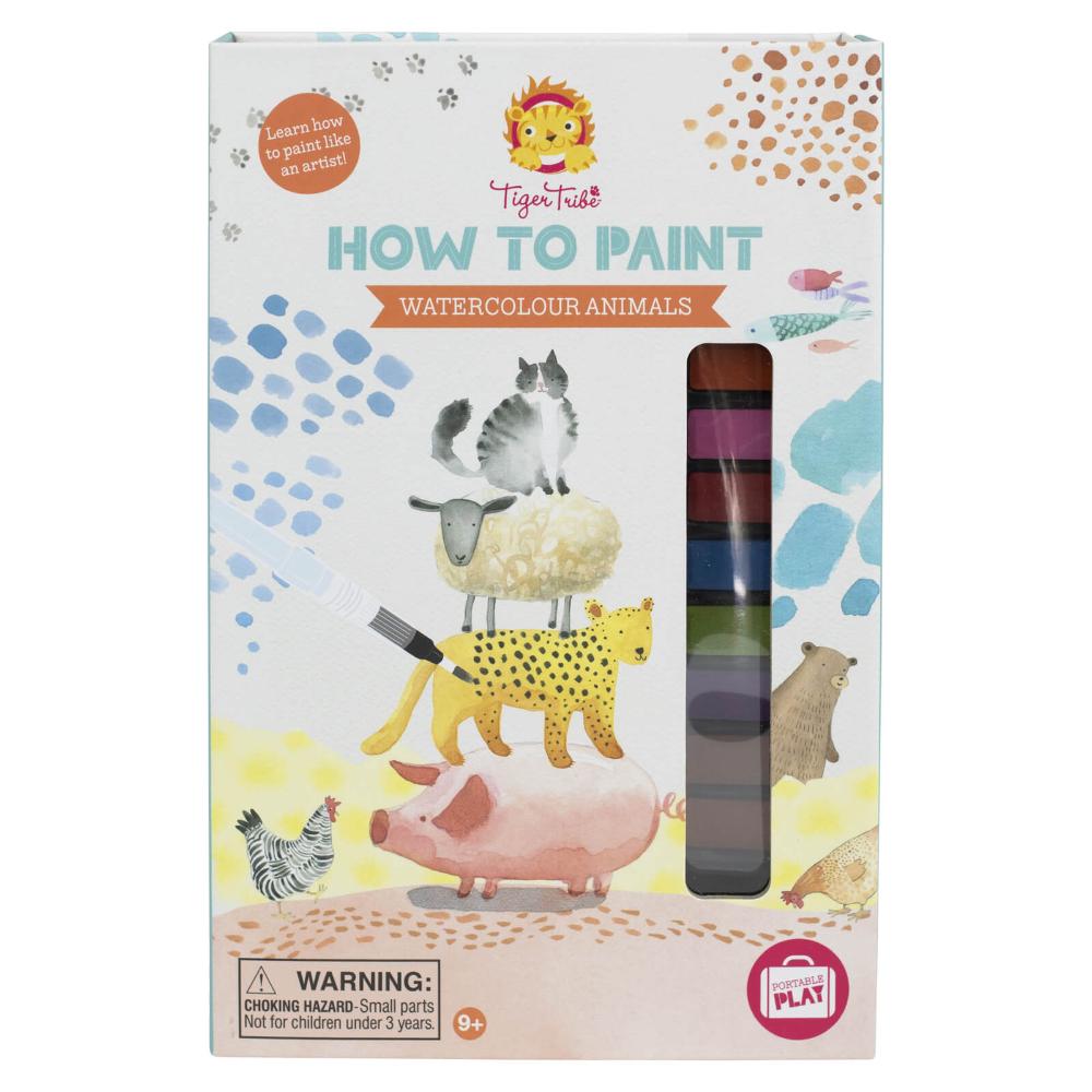 TIGER TRIBE HOW TO PAINT WATERCOLOUR ANIMALS