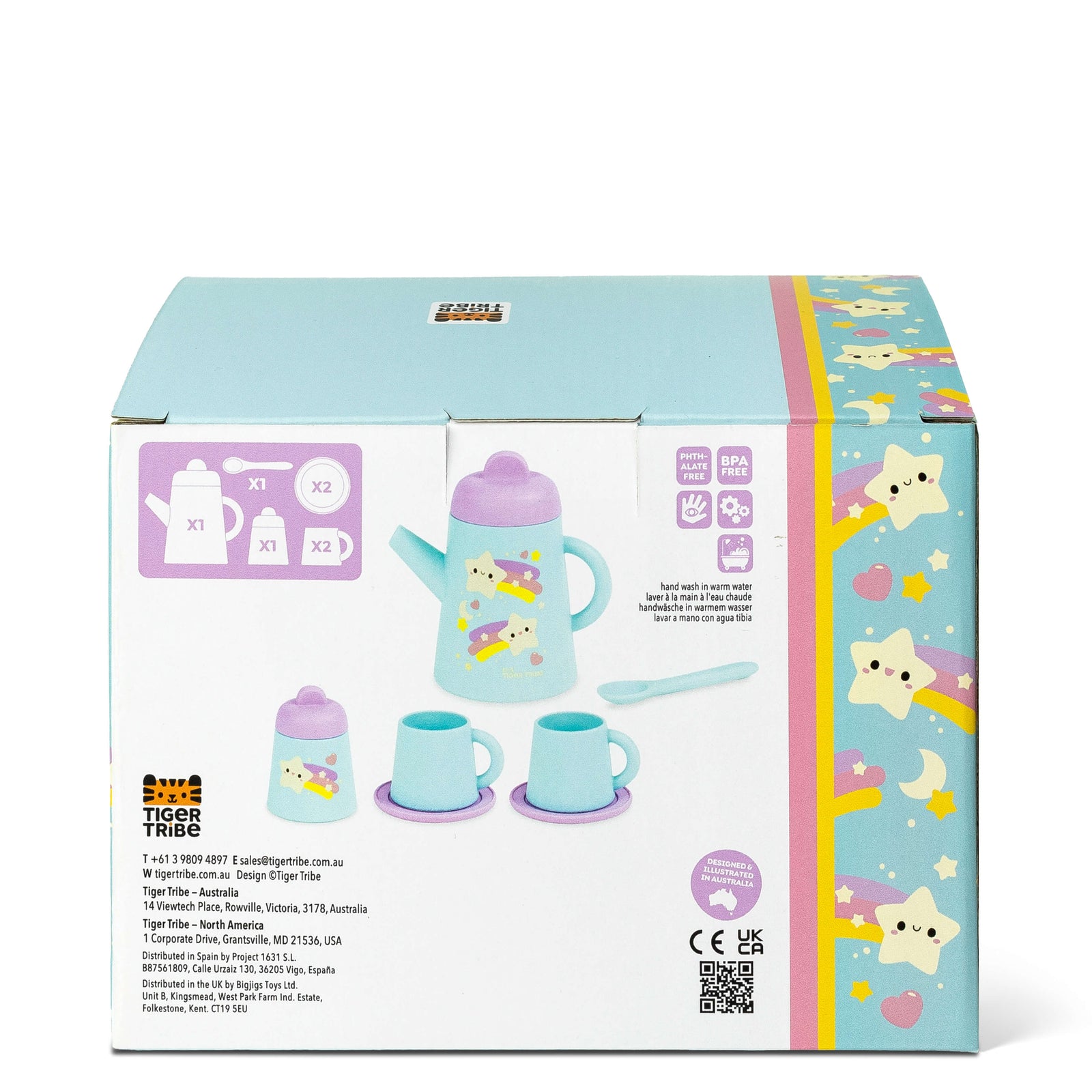 TIGER TRIBE SILICONE TEA SET STARLIGHT PARTY