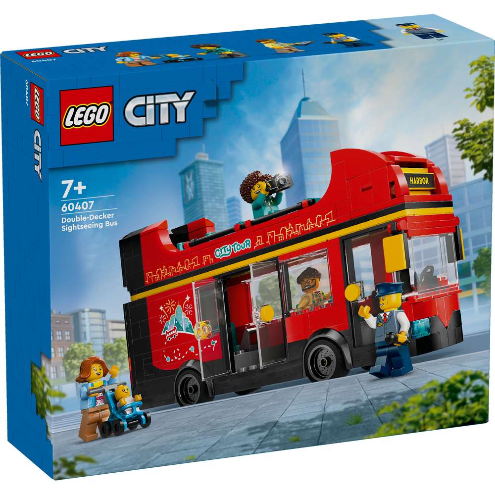 LEGO CITY GREAT VEHICLES RED DOUBLE DECKER SIGHTSEEING BUS 60407