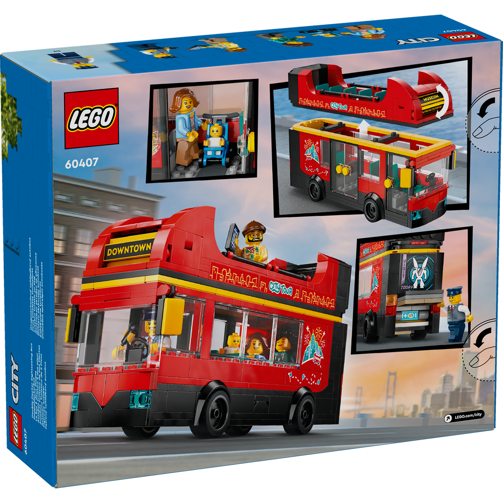 LEGO CITY GREAT VEHICLES RED DOUBLE DECKER SIGHTSEEING BUS 60407