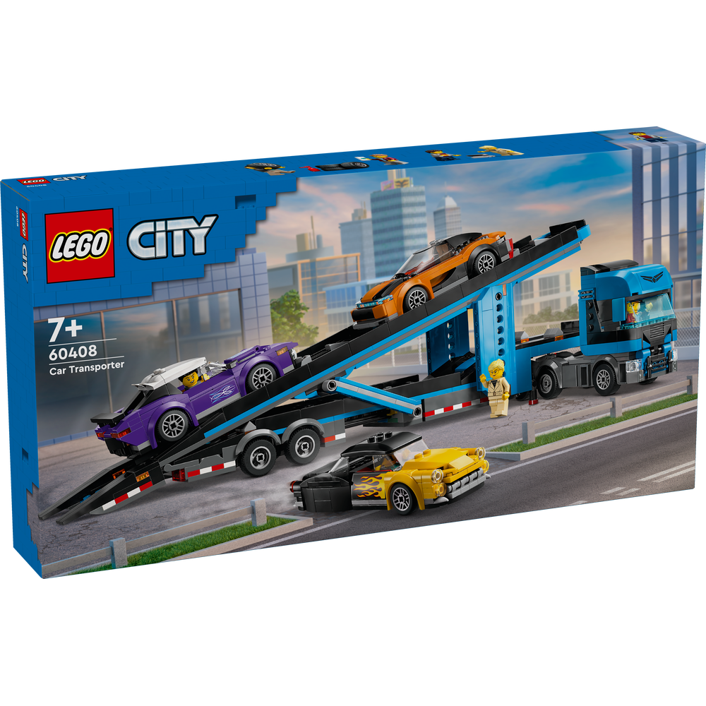 LEGO CITY BIG VEHICLES CAR TRANSPORTER TRUCK WITH SPORTS CARS 60408