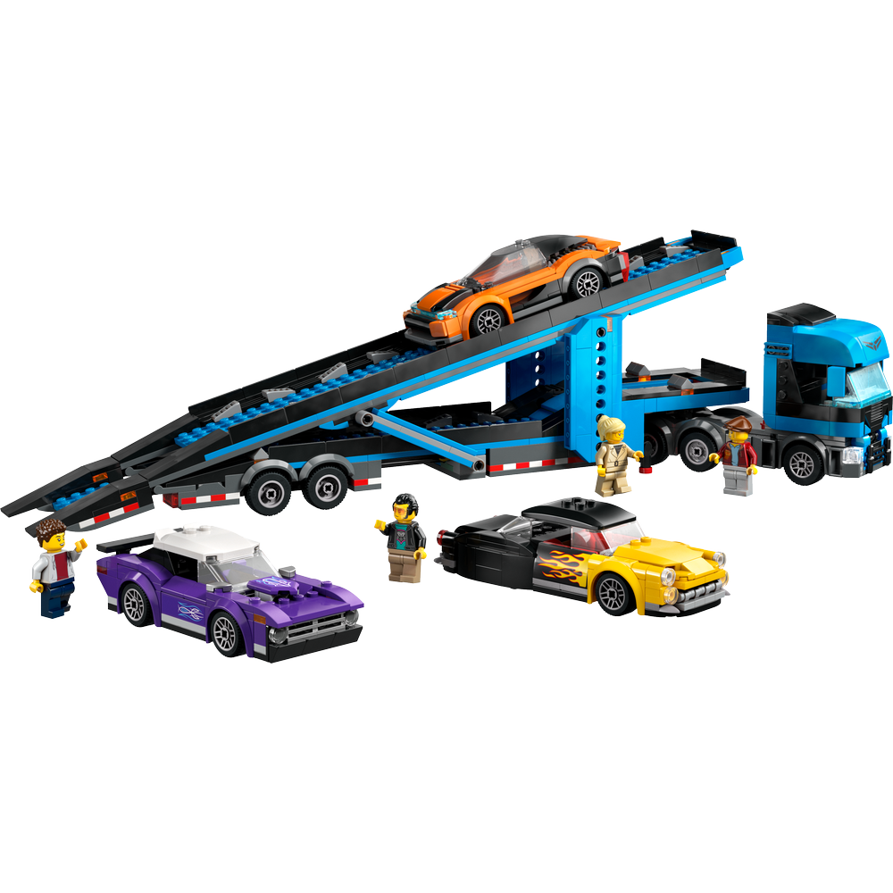 LEGO CITY BIG VEHICLES CAR TRANSPORTER TRUCK WITH SPORTS CARS 60408