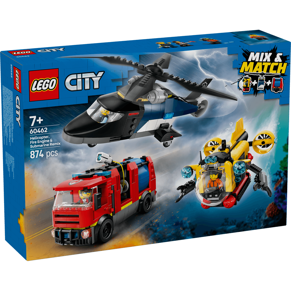 HELICOPTER FIRE ENGINE AND SUBMARINE REMIX 60462