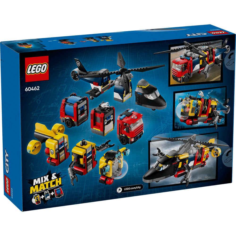 HELICOPTER FIRE ENGINE AND SUBMARINE REMIX 60462