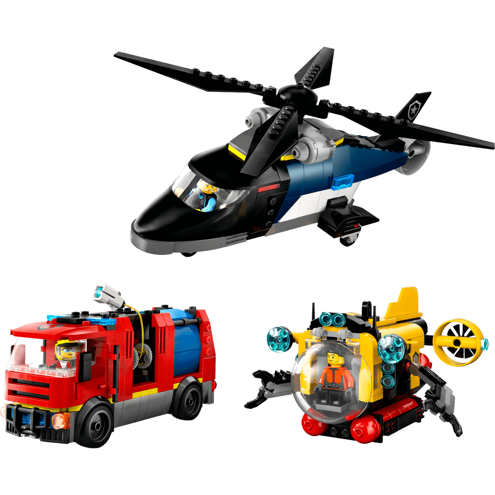 HELICOPTER FIRE ENGINE AND SUBMARINE REMIX 60462