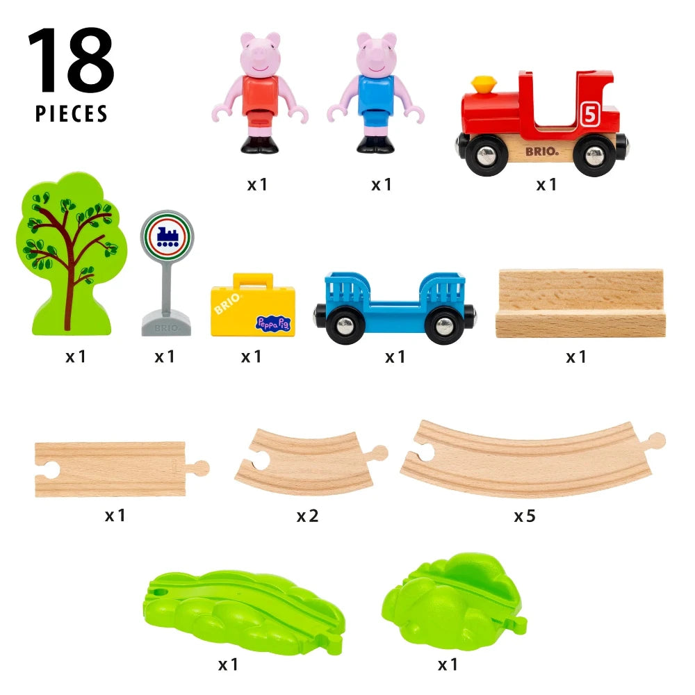 BRIO PEPPA PIG 18PC TRAIN SET