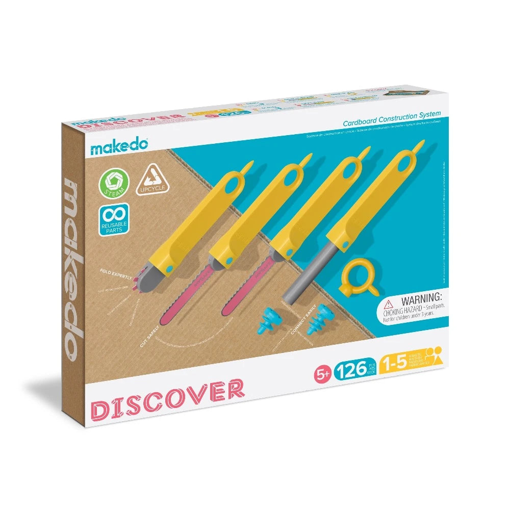 MAKEDO DISCOVER - UPCYCLED CARDBOARD CONSTRUCTION KIT