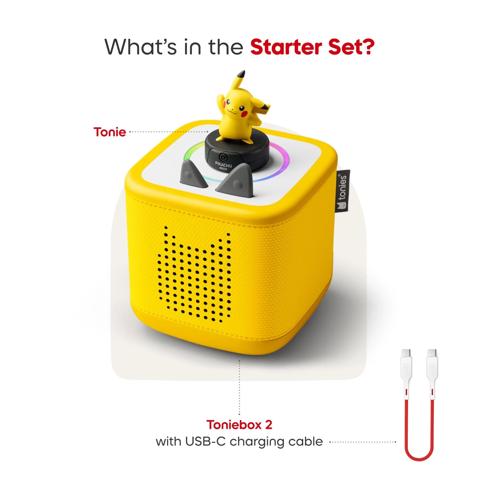 TONIES TONIEBOX 2 STARTER SET WITH PIKACHU YELLOW