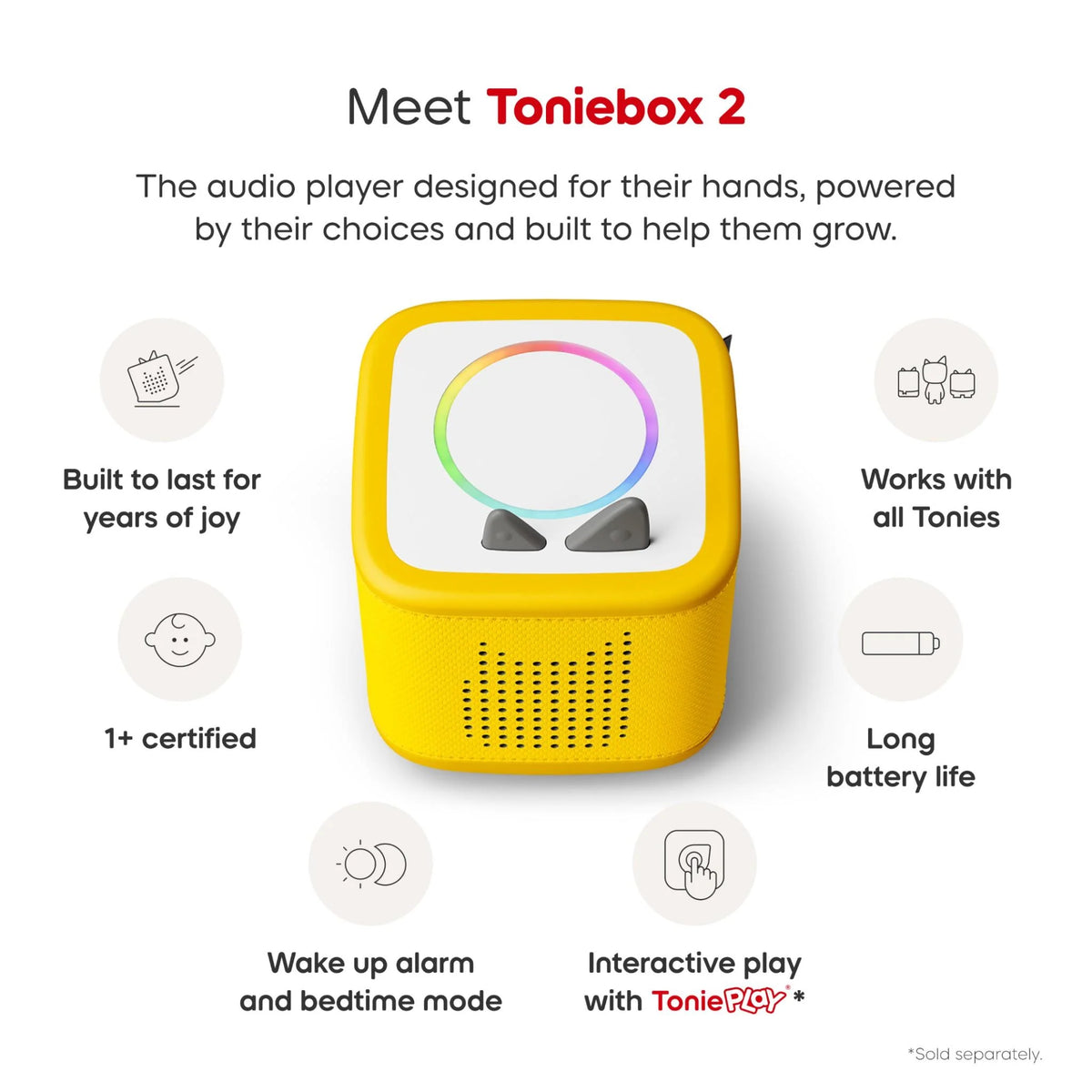 TONIES TONIEBOX 2 STARTER SET WITH PIKACHU YELLOW