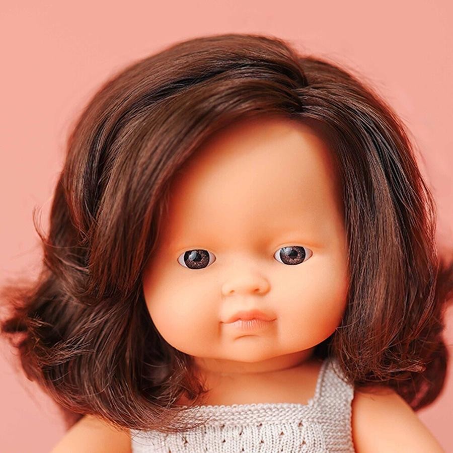 MINILAND MY FRIEND AND ME BROWN HAIR GIRL 38CM