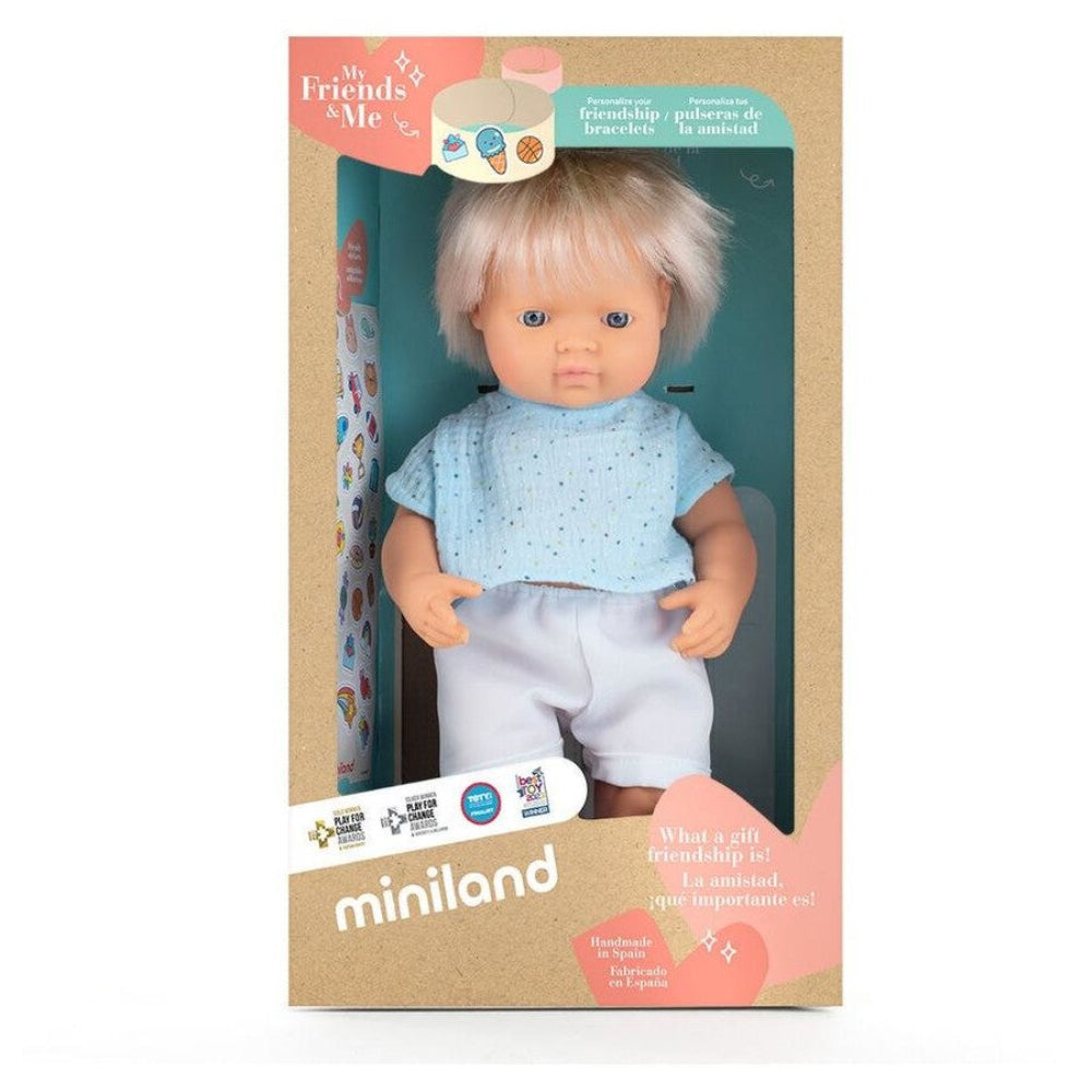 MINILAND MY FRIEND AND ME BLOND BOY 38CM