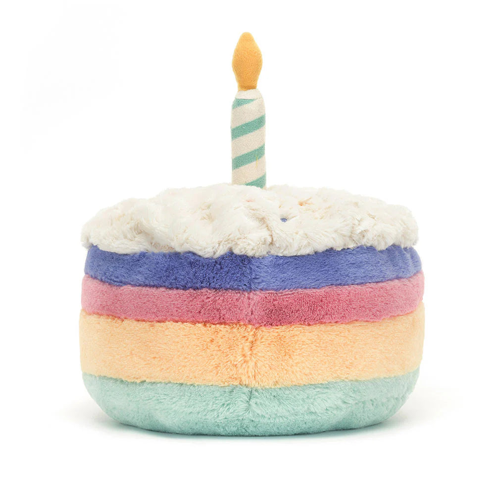 JELLYCAT AMUSEABLES RAINBOW BIRTHDAY CAKE