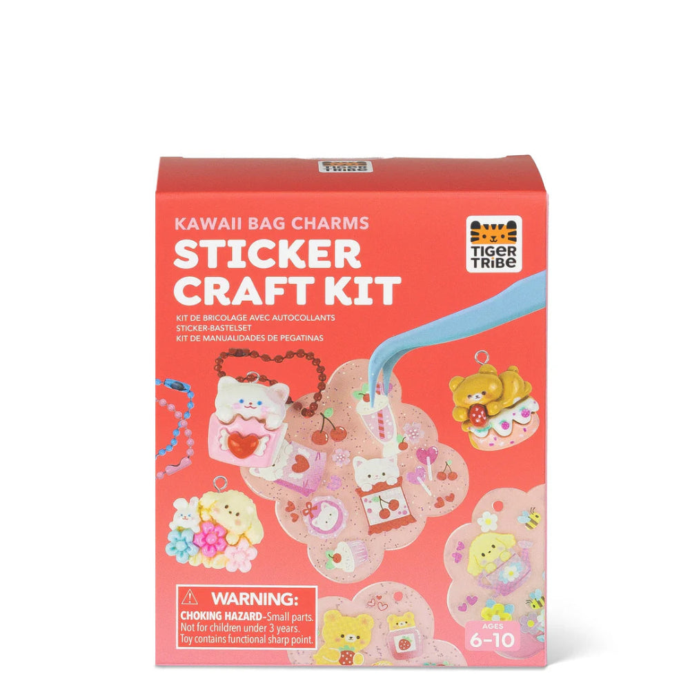 TIGER TRIBE KAWAII BAG CHARMS STICKER CRAFT KIT