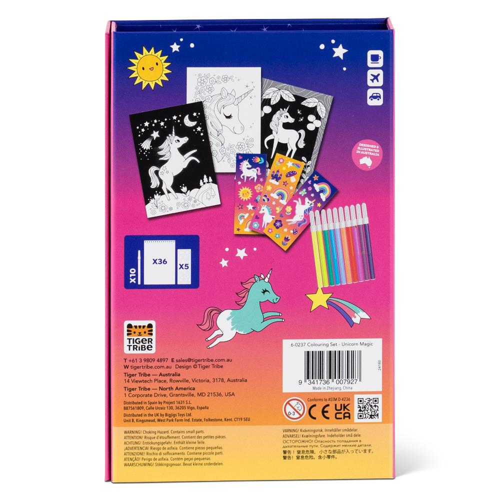 TIGER TRIBE COLOURING SET UNICORN MAGIC