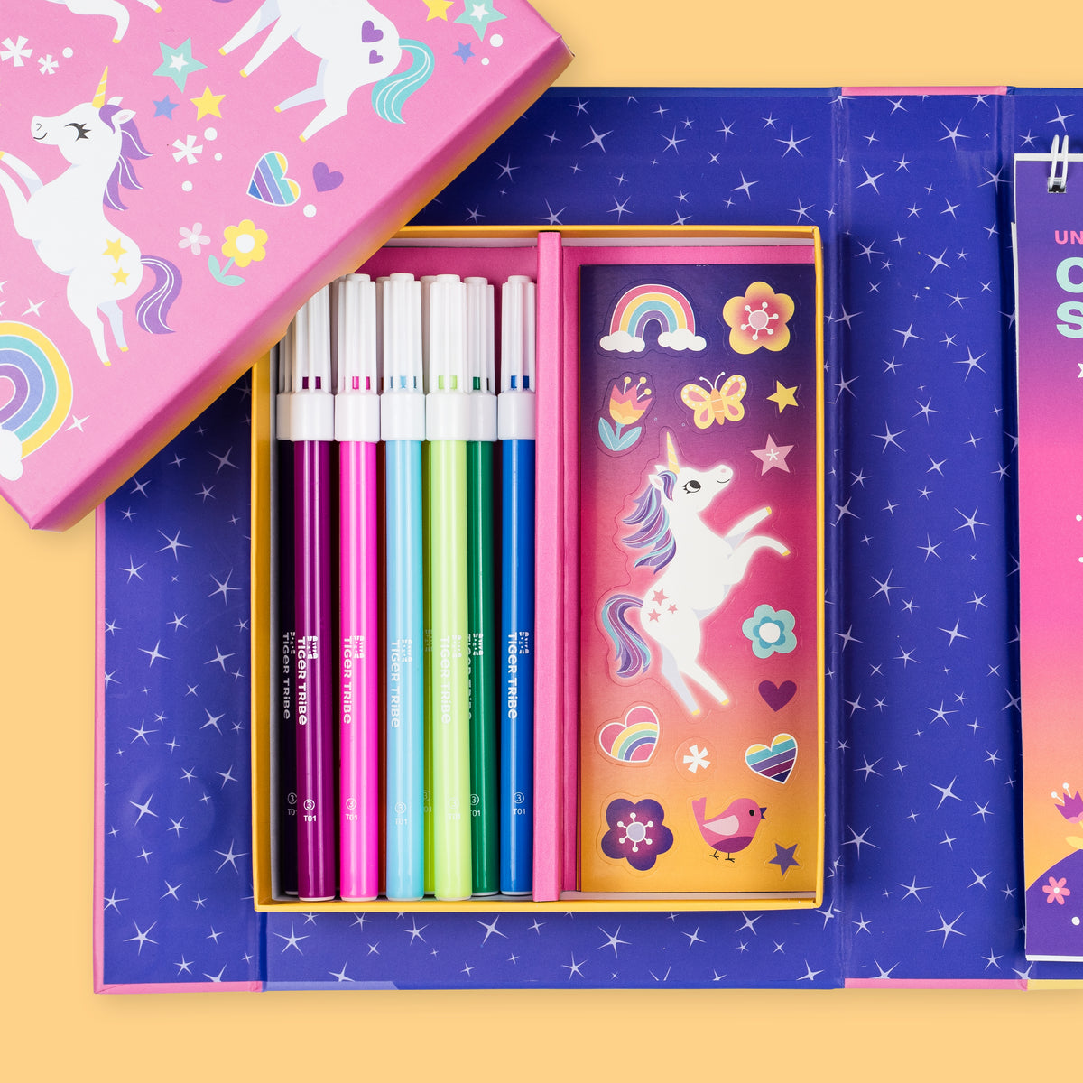 TIGER TRIBE COLOURING SET UNICORN MAGIC