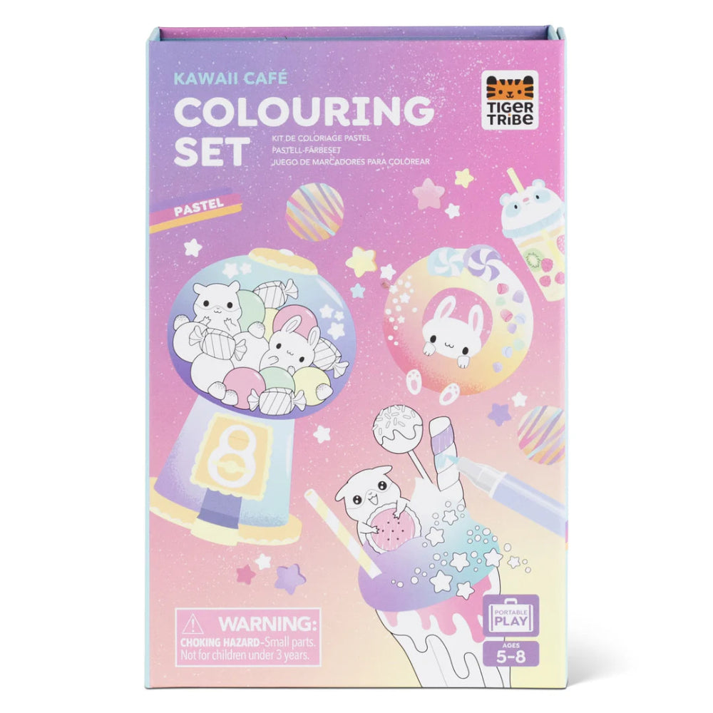 TIGER TRIBE KAWAII CAFE COLOURING SET