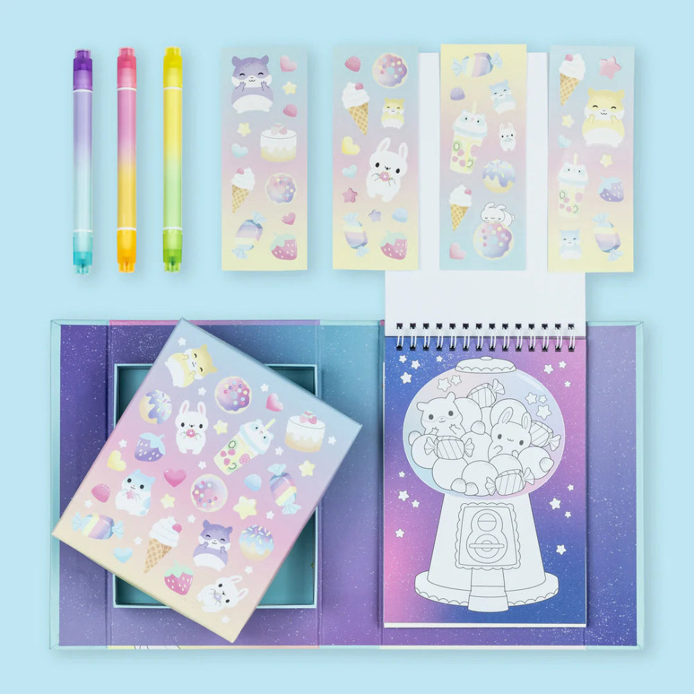 TIGER TRIBE KAWAII CAFE COLOURING SET