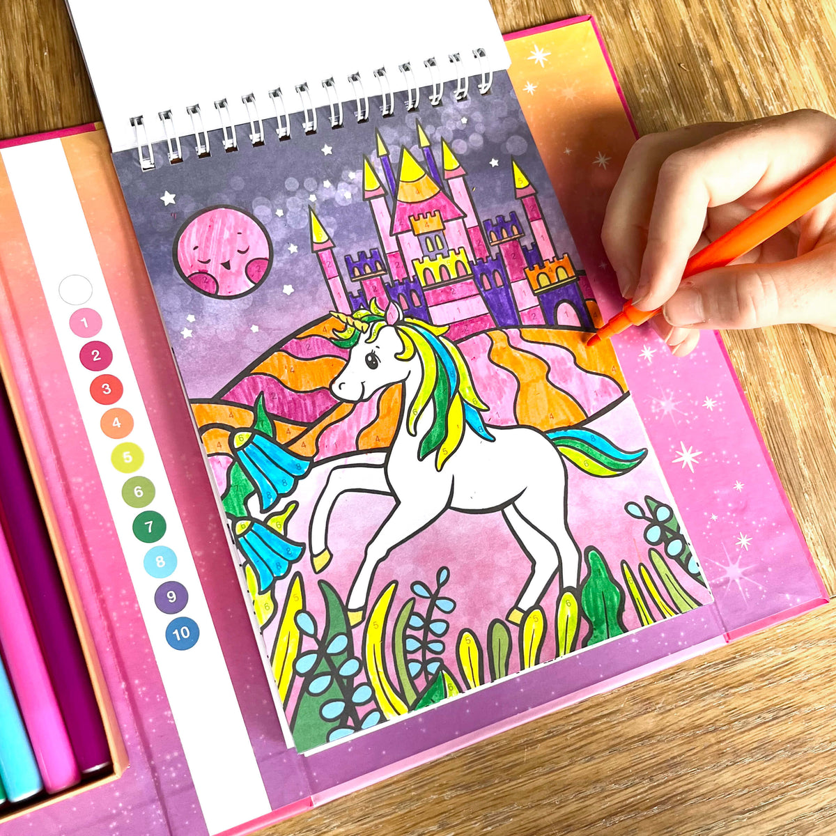 TIGER TRIBE COLOUR BY NUMBERS UNICORN DREAMING